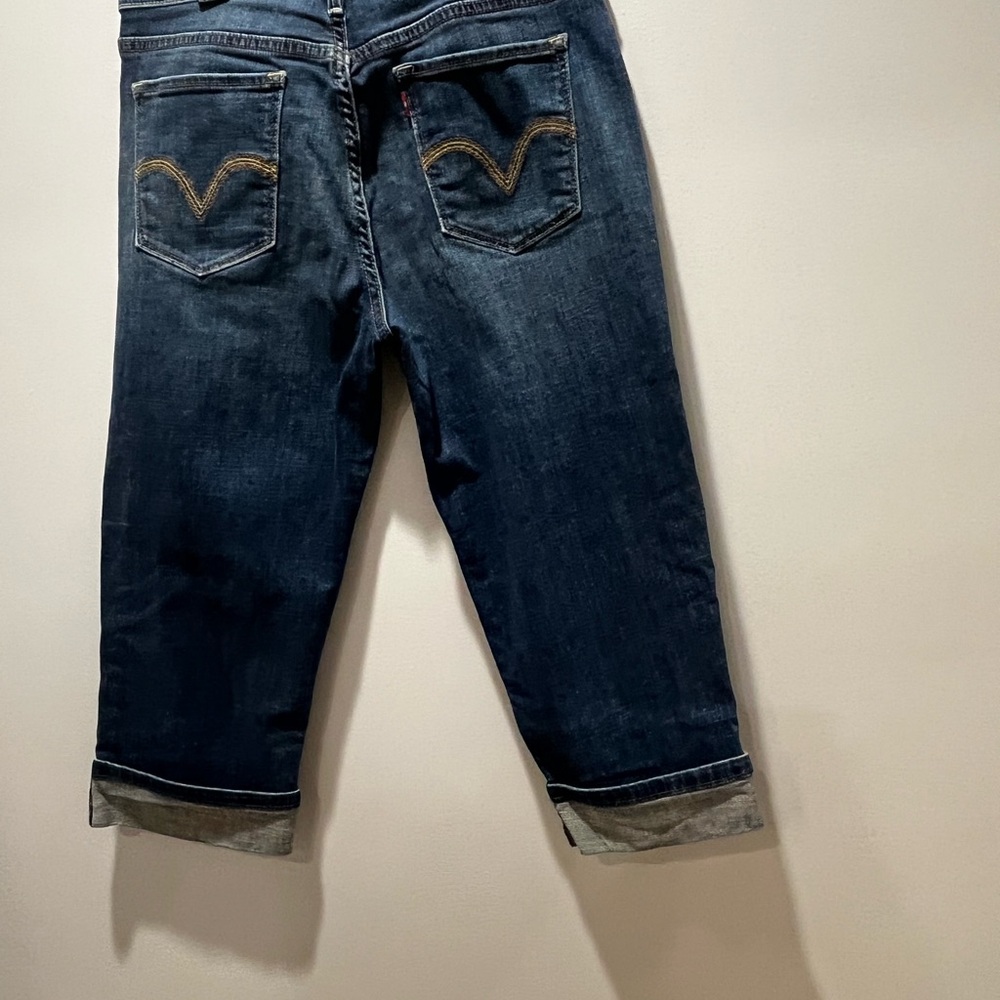 Levi's Dark Blue Straight Leg Jeans - Picture 10 of 11